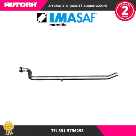 251804 Tubo gas scarico centrale adatto a Fiat Panda 4x4 (MARCA-IMASAF)..