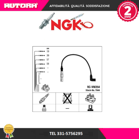 7044 Kit cavi accensione (MARCA NGK)..