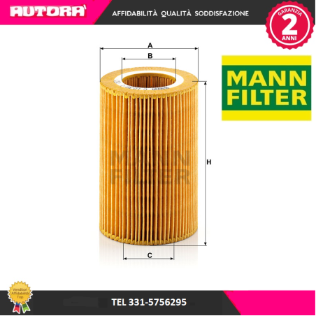 C10361 Filtro aria adatto a Smart (MARCA MANN FILTER)