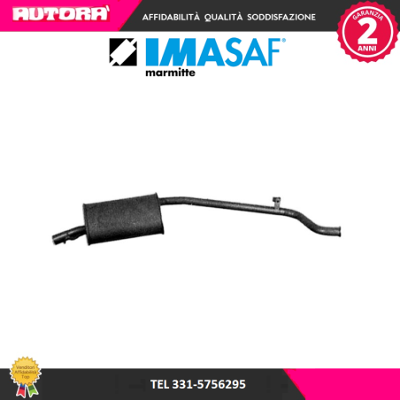 271707 Silenziatore posteriore adatto a Fiat Panda 4x4 (MARCA IMASAF)..