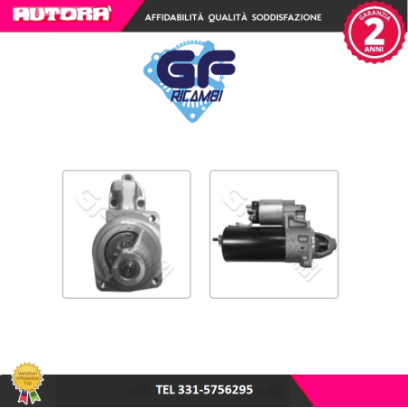 ST0450GE Motorino d'avviamento per Piaggio Ape 400 D (MARCA GF)..