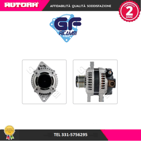 AL1588GE Alternatore 100 ampere (MARCA GF)..