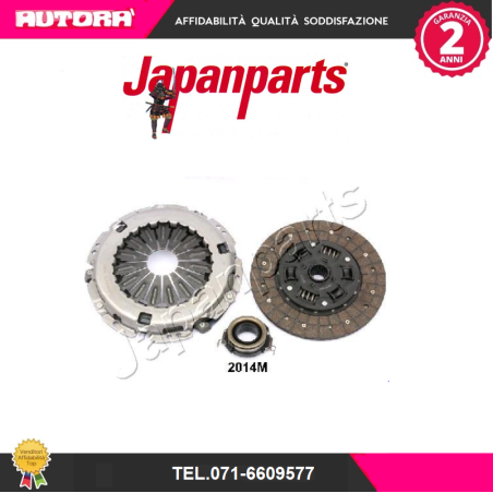 KF2014M Kit frizione (MODIFICA VOLANO RIGIDO) (MARCA JAPANPARTS).