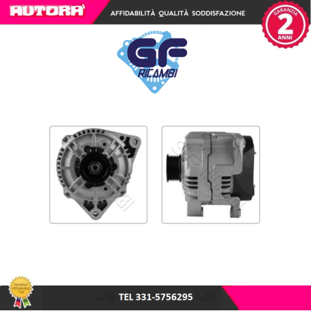 AL1247GE Alternatore 120 ampere (MARCA GF)..