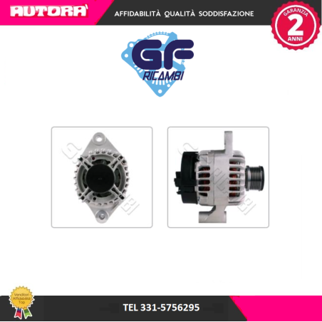 AL1652VA Alternatore 100 ampere (MARCA GF-ORIGINALE VALEO)..