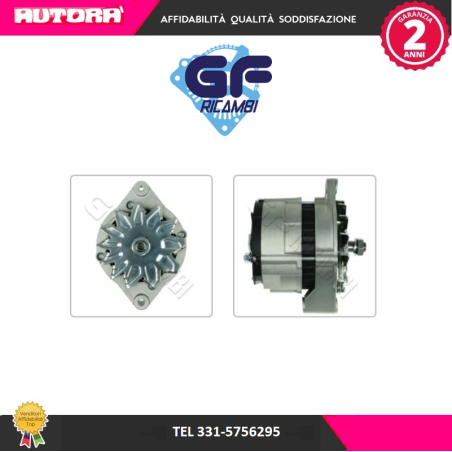 AL1018LU Alternatore 12 volts 65 ampere (MARCA GF-ORIGINALE LUCAS)..