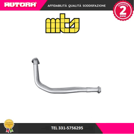 13880 Tubo gas scarico anteriore adatto a Fiat Panda (MARCA MTS)..