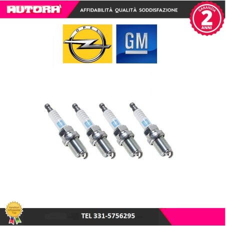 95528733 4 Candele accensione Chevrolet-Opel (MARCA-ORIGINALE OPEL)..