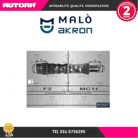 8445 Flessibile del freno anteriore (MARCA-MALO')..