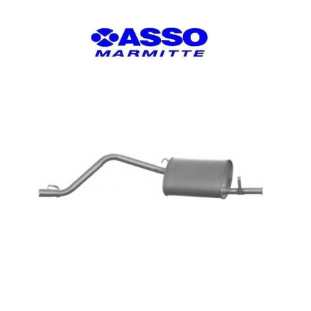 127041 Marmitta terminale scarico Fiat Panda (141) (MARCA ASSO) no 4x4