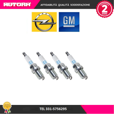 95528733 4 Candele accensione Chevrolet-Opel (MARCA-ORIGINALE OPEL).