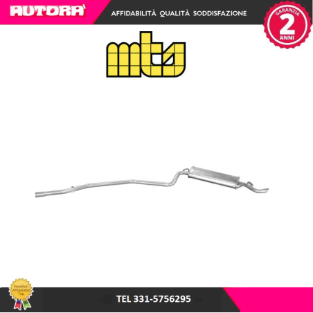 64860 Marmitta terminale adatto a Fiat Seicento (187) 900 (MARCA ASSO)..