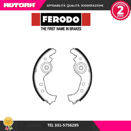 FSB27 Kit ganasce freno posteriore Fiat Panda-Uno-127 (MARCA FERODO)..