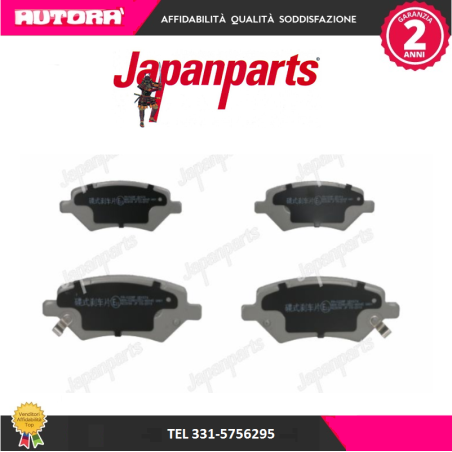 PA022AF Kit pastiglie freno a disco anteriore adatto a Dr Dr5 (MARCA-JAPANPARTS).