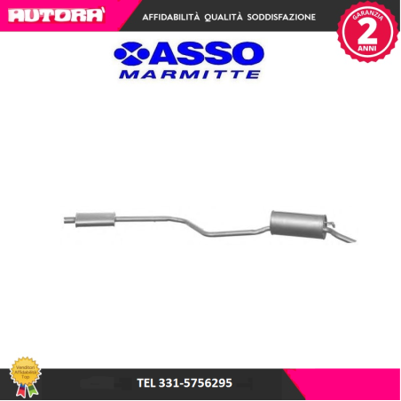 128029 Marmitta terminale adatto a Fiat Punto (176) (MARCA-ASSO)