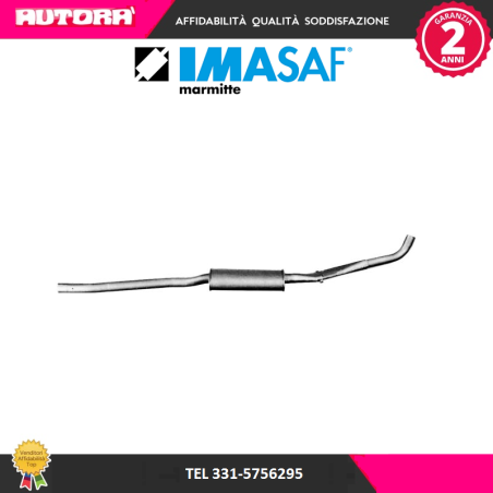 104306 Silenziatore centrale adatto a Alfa Romeo A75 1,8 Turbo (MARCA IMASAF)..