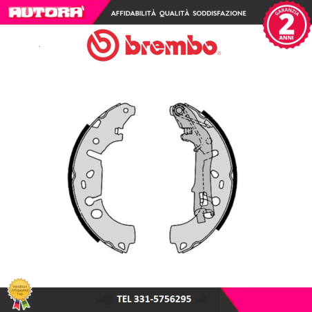 S23531 Kit ganasce freno posteriore Grande Punto-Fiorino (MARCA BREMBO)..