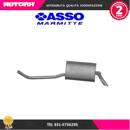 247038 Silenziatore posteriore adatto a Lancia Y 1,2 (840) (MARCA-ASSO)..