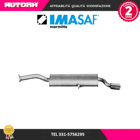 117457 Silenziatore posteriore adatto a Alfa Romeo A164 (MARCA IMASAF)..