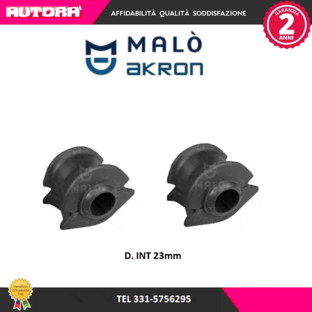 2 Gommini barra stabilizzatrice (MARCA-MALO)..