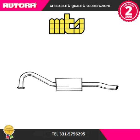 60110 Silenziatore posteriore adatto a Alfa Romeo Giulia-Gt (MARCA MTS)..