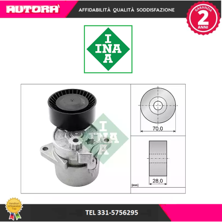 Tendicinghia, Cinghia Poly-V (MARCA INA)..