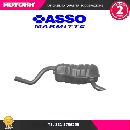 127138 Silenziatore terminale Idea-Musa-Punto-Ypsilon (MARCA-ASSO)