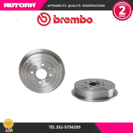 14A85410 Coppia tamburo freno posteriore (MARCA-BREMBO).