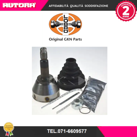 Kit giunti, Semiasse anteriore lato ruota Ritmo-Regata-Uno-Delta-Prisma (MARCA-LOBRO)..