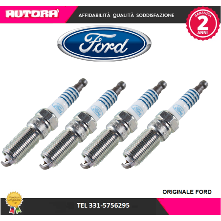 4 Candele accensione (MARCA FORD ORIGINALE)..