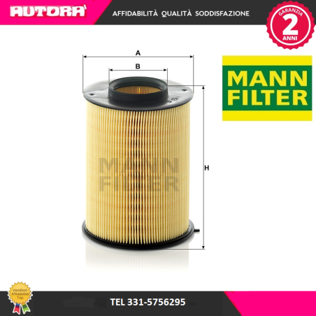 Filtro aria Ford C-Max-Focus II-III (MARCA MANN FILTER)..