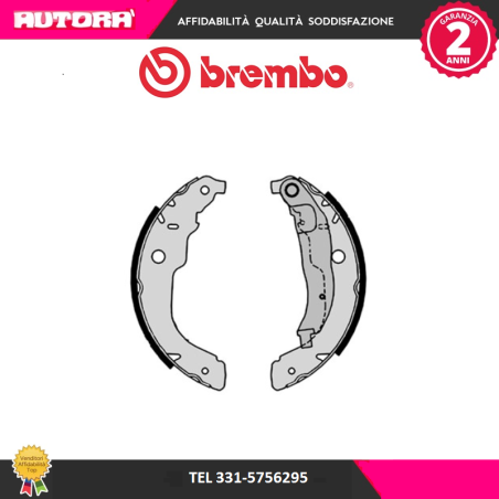 Kit ganasce freno C3-DS3-Peugeot 207 (MARCA BREMBO)..