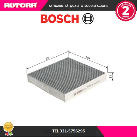 Filtro, Aria abitacolo adatto a Clio IV-V-Captur-Micra (MARCA BOSCH).