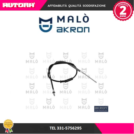 Cavo comando, Freno stazionamento posteriore dx Lancia Y (MARCA-MALO')..