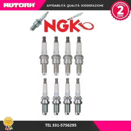 KIT33 8 Candele adatto a Alfa Romeo 145-146-147-156 twinspark (MARCA-NGK)..