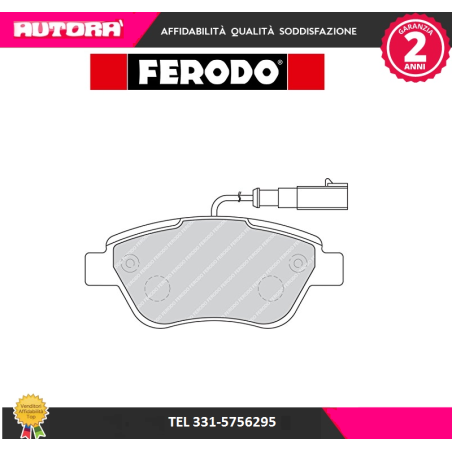 Kit pastiglie freno a disco anteriore Grande Punto-Qubo-Doblo (MARCA FERODO)..