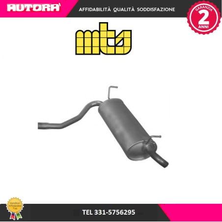 Silenziatore terminale scarico adatto a Fiat Panda 4x4 (MARCA-IMASAF)..