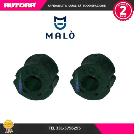 2 Gommini barra stabilizzatrice d.22 mm (MARCA-MALO')..