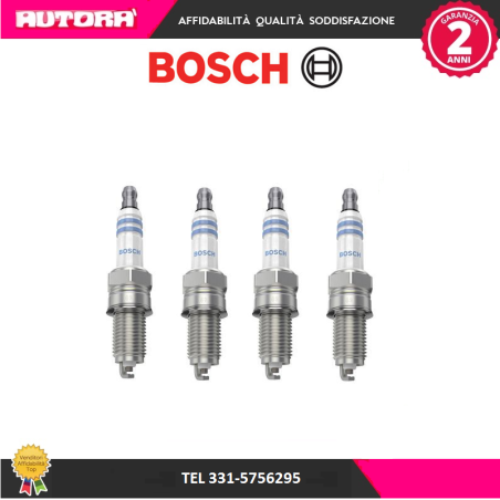 0242135515 4 Candele accensione Fiat-Lancia 1.2-1.4 (MARCA BOSCH)..