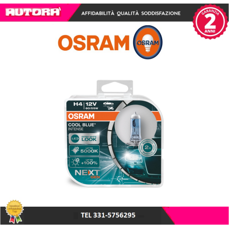 Lampadina Night blue intense +100% H4 60/55 W (MARCA OSRAM)..