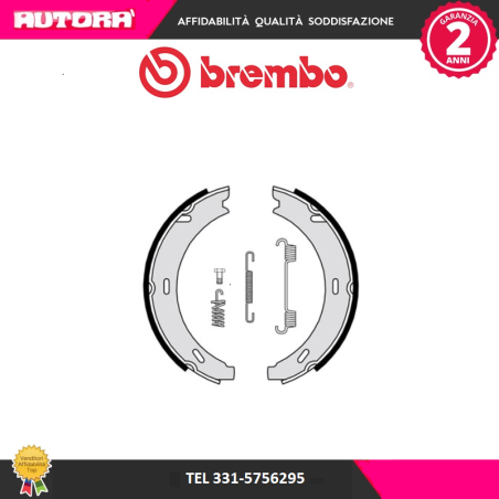 Kit ganasce, Freno stazionamento Mercedes W124-W201 (MARCA BREMBO)..