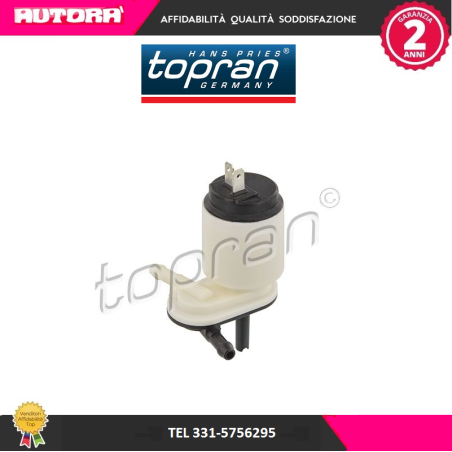 600386 Pompa acqua lavaggio,Pulizia cristalli Fiat (MARCA TOPRAN)..