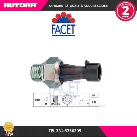 Interruttore A Pressione Olio (MARCA FACET)..