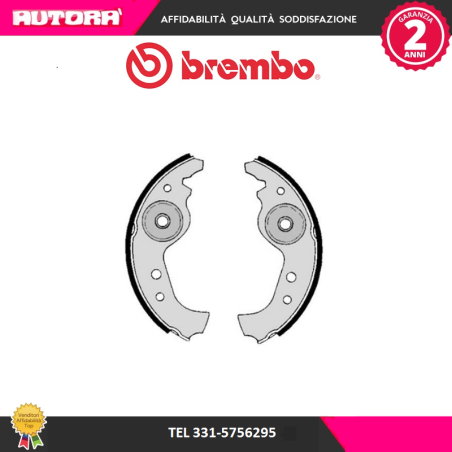 Kit ganasce freno adatto a Fiat Cinquecento-Seicento (MARCA BREMBO)..