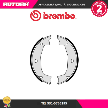 Kit ganasce, Freno stazionamento adatto a Bmw (MARCA BREMBO)..