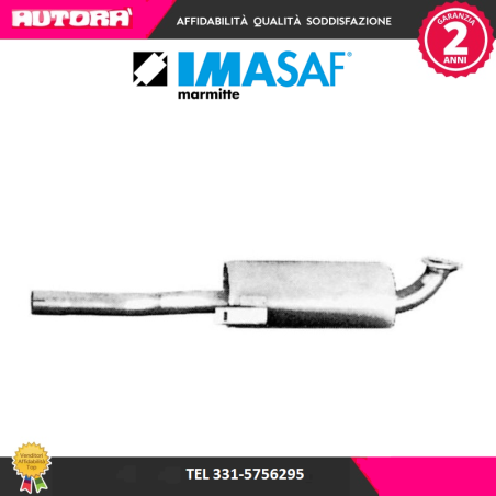 Silenziatore centrale adatto a Alfa Romeo Giulia (MARCA-IMASAF)..