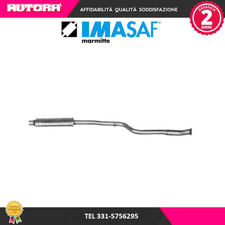 Silenziatore centrale Saxo-Peugeot 106 (MARCA-IMASAF)..