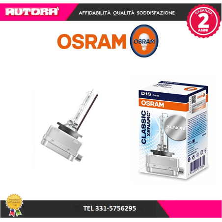 Lampadina, Faro di profondità  Xenon D1S (MARCA OSRAM)..