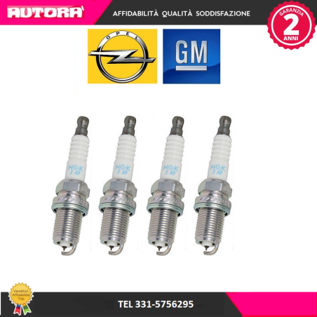 4 Candele accensione IFR6W-7G Astra J (MARCA-ORIGINALE OPEL)..