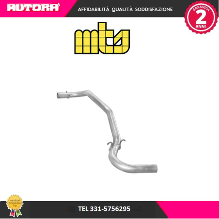 Tubo marmitta terminale adatto a Fiat Ducato (280) 1983 (MARCA-MTS)..